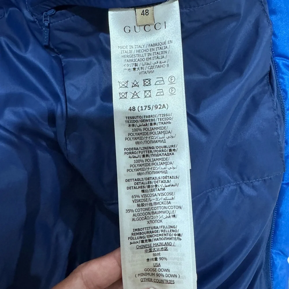 GUCCI DOWN PADDED NYLON JACKET - Picture 5 of 10